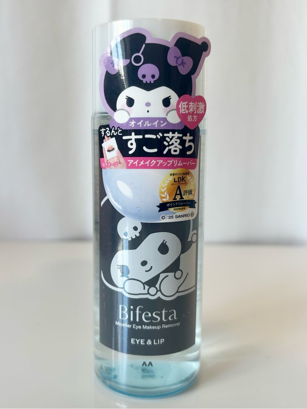 Bifesta Micellar Eye & Lip Makeup Remover — Kuromi Limited Design